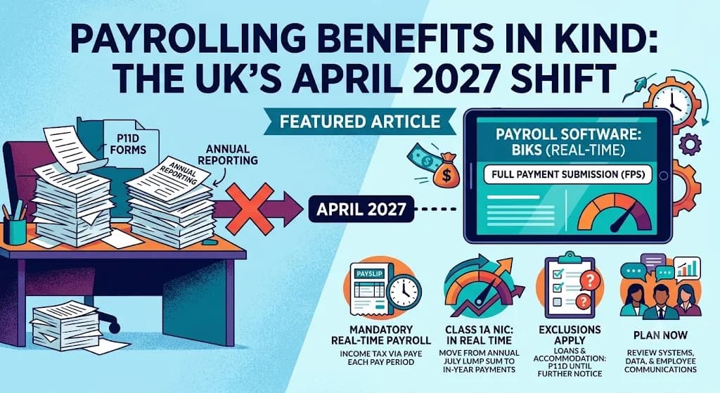 Payrolling Benefits in Kind: What Changes from April 2027
