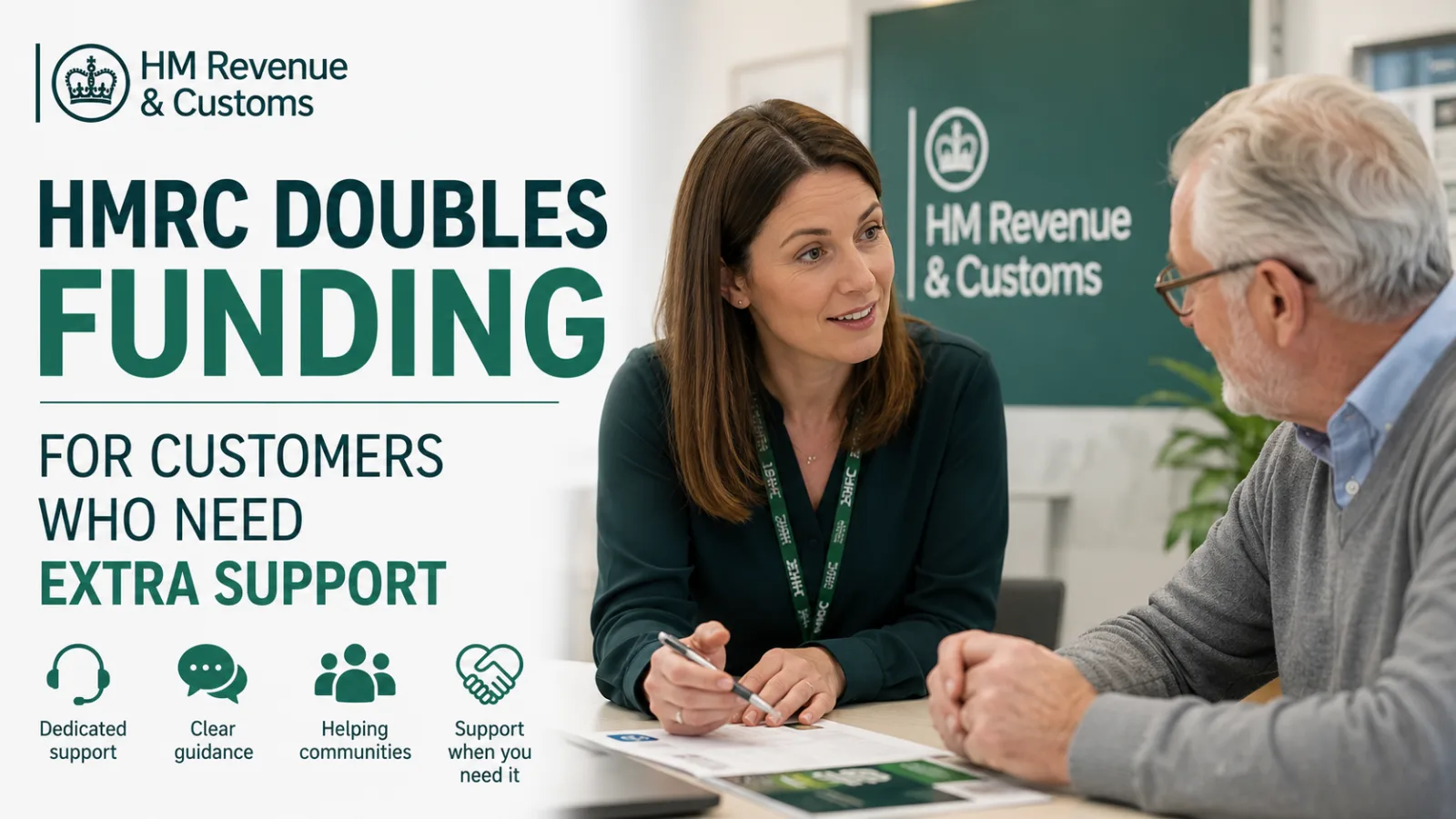 HMRC doubles funding for customers who need extra support